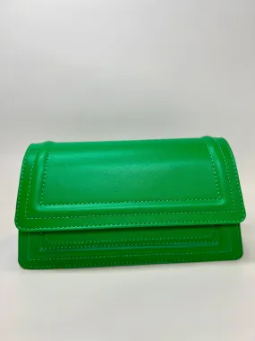 Valeria - Green Leather Clutch