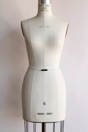 Vintage 1970s White Metal Skinny Belt