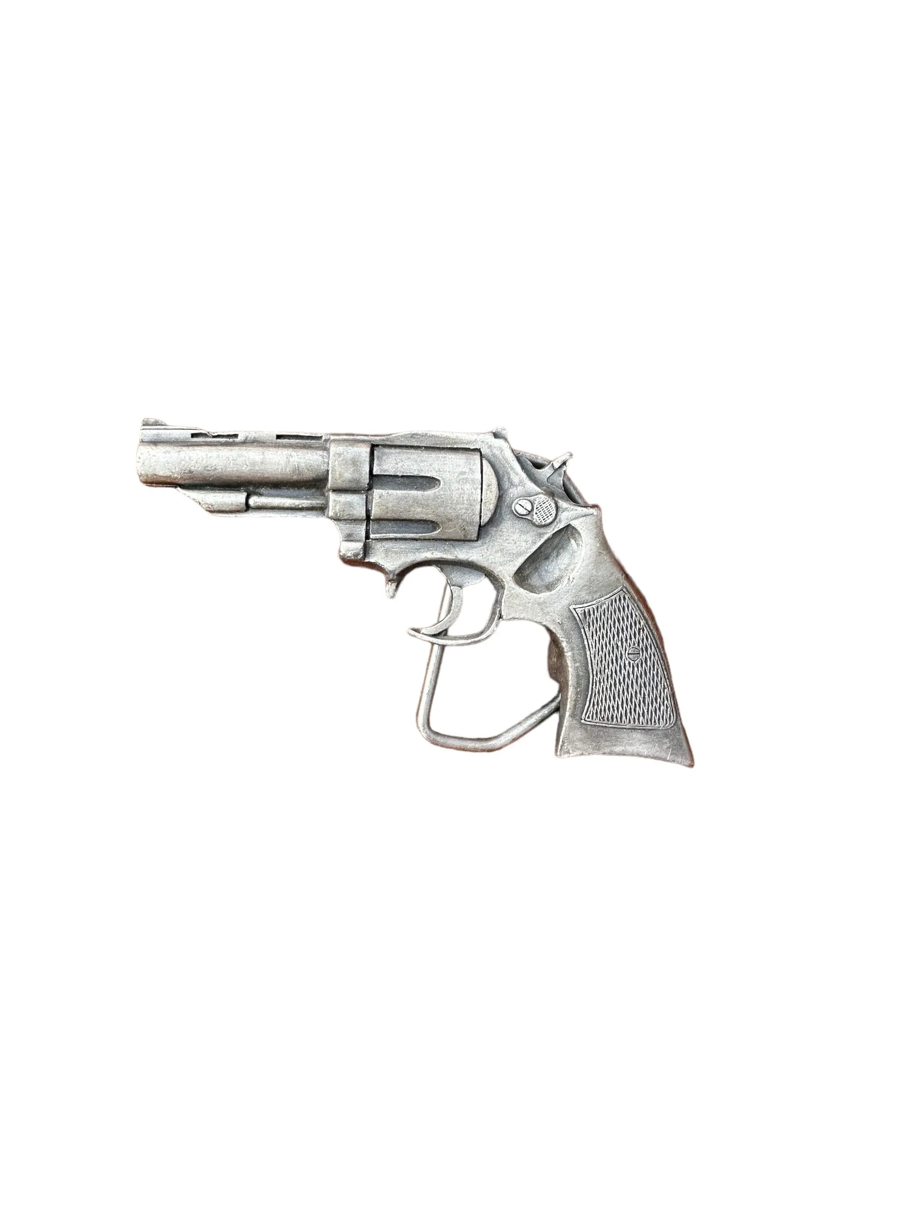 Vintage 1978 Indiana Metal Craft Revolver Belt Buckle