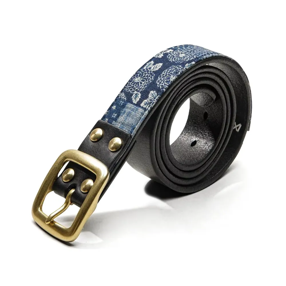 Vintage Cowhide Patchwork Belt