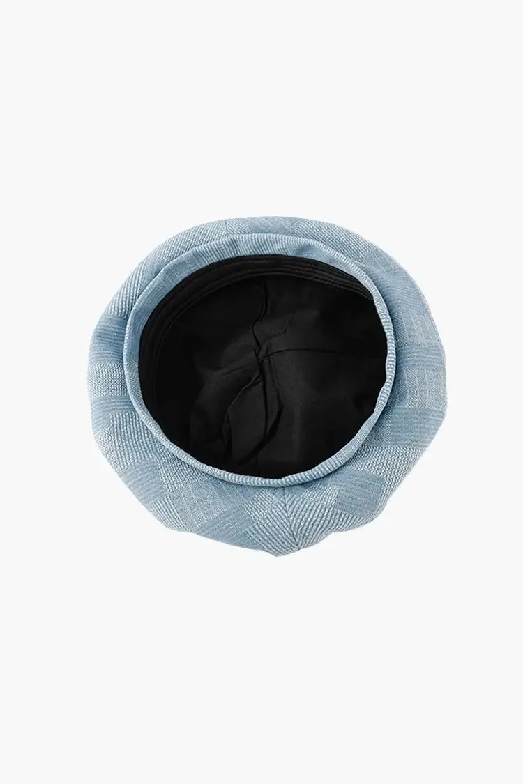 Vintage Denim Beret Hat
