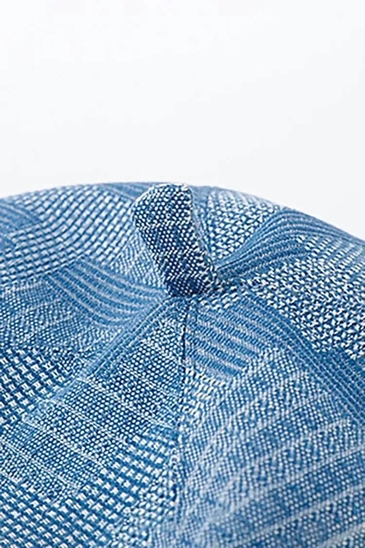 Vintage Denim Beret Hat