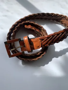Vintage plaited belt W26-32"