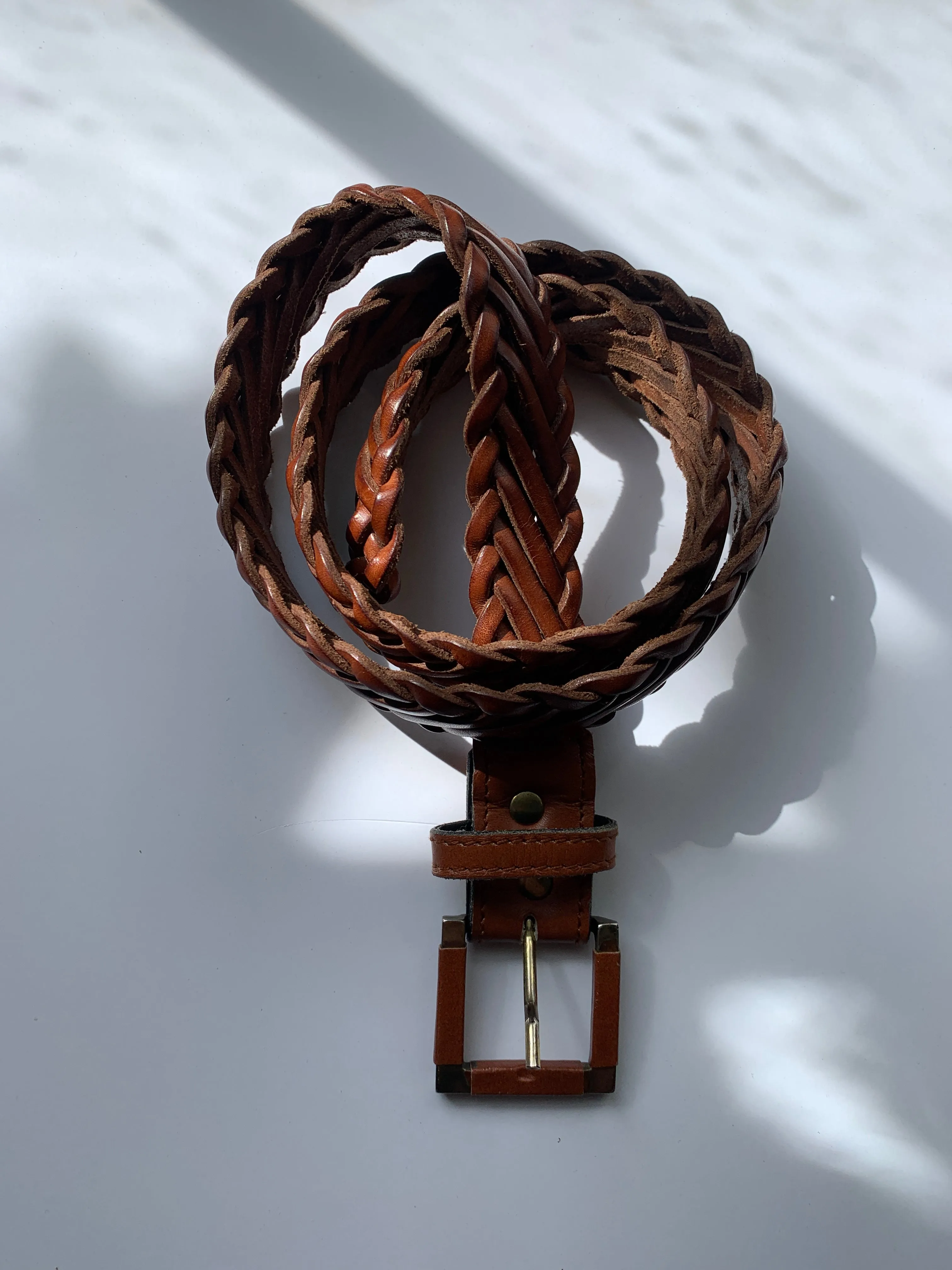 Vintage plaited belt W26-32"