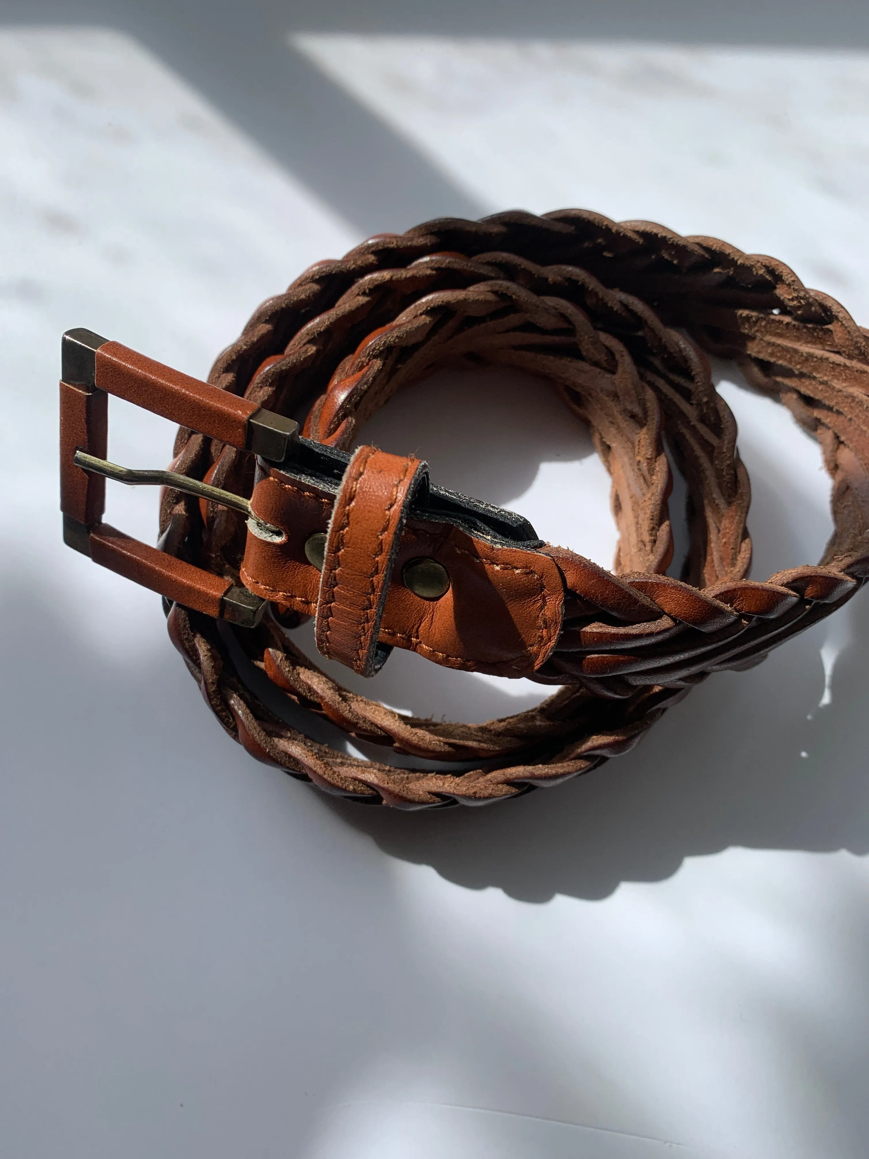 Vintage plaited belt W26-32"