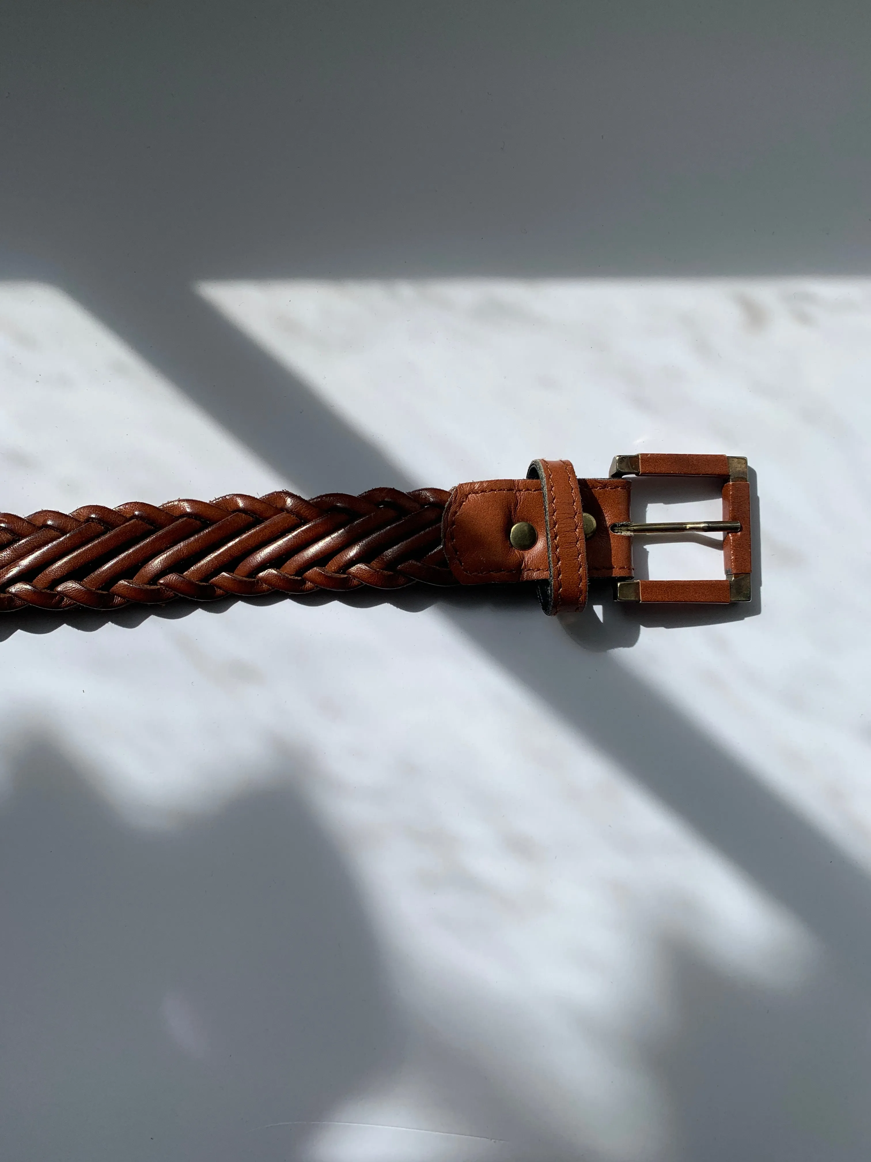 Vintage plaited belt W26-32"