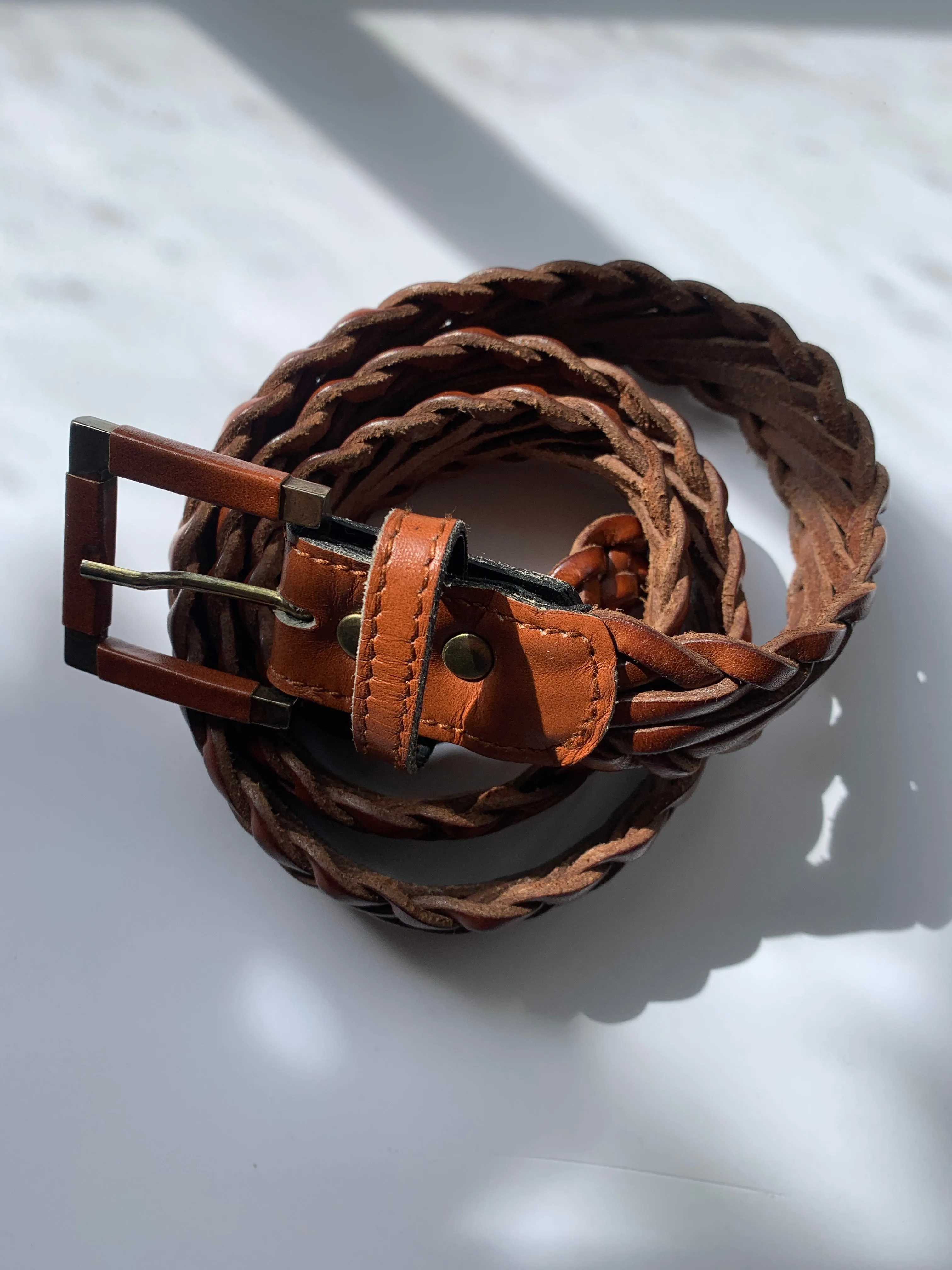 Vintage plaited belt W26-32"