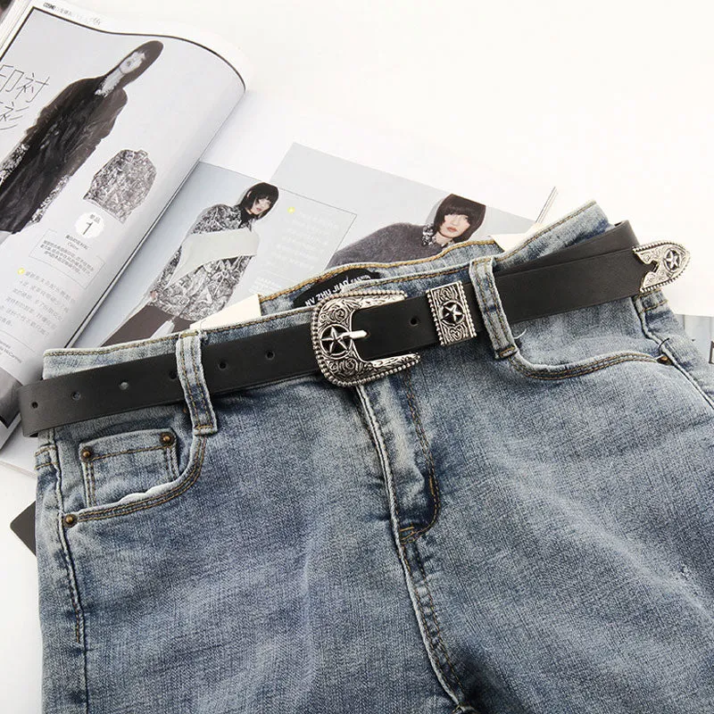 Vintage Western Buckle Belts - 5 Styles