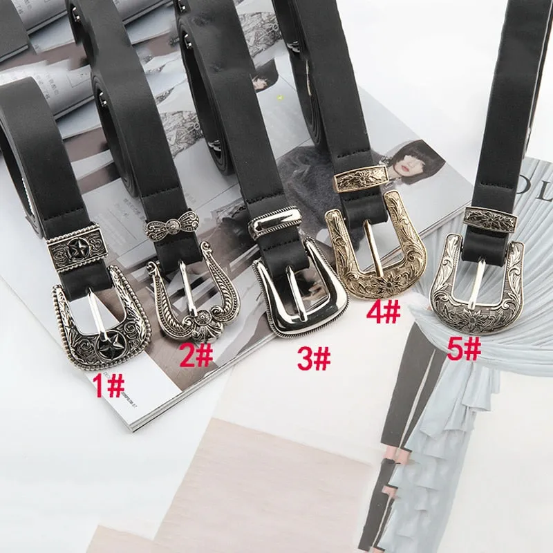 Vintage Western Buckle Belts - 5 Styles