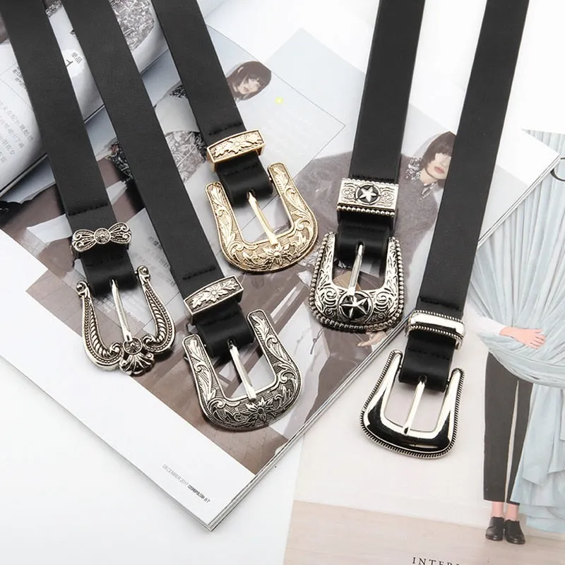 Vintage Western Buckle Belts - 5 Styles
