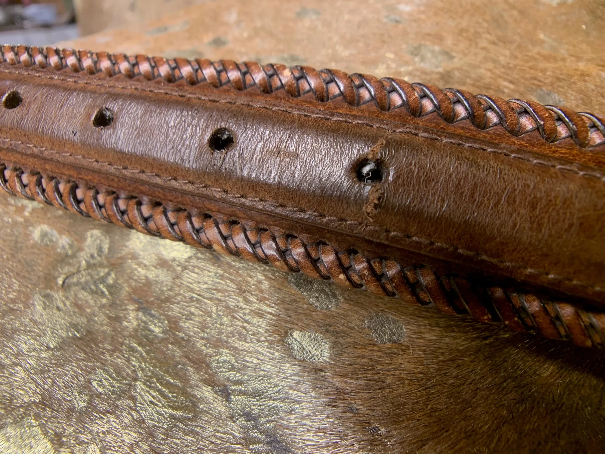 Vintage Wrangler Snap-Back Belt