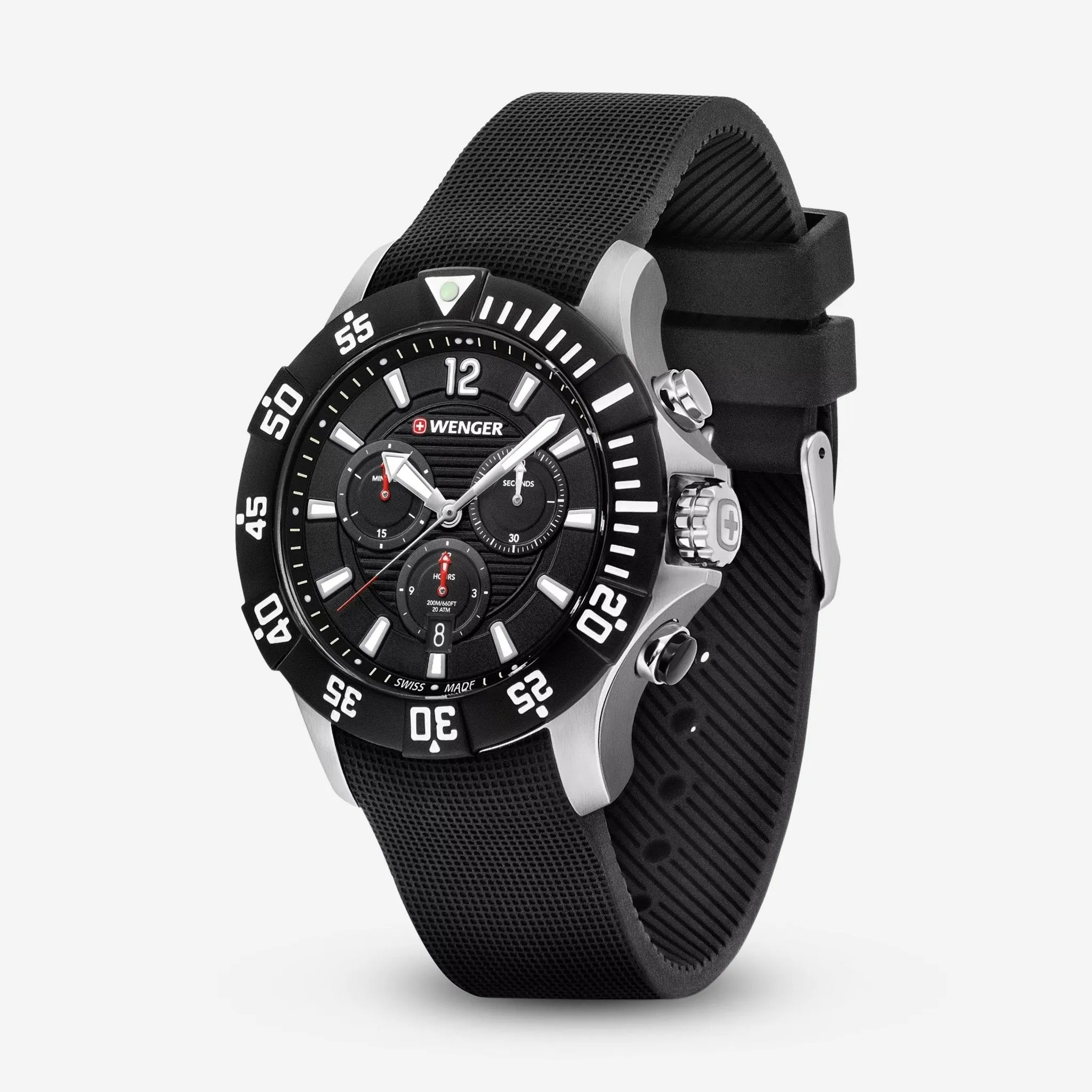 Wenger Swiss Army Seaforce Chronograph 43mm Quartz Men's Watch 01.0643.118