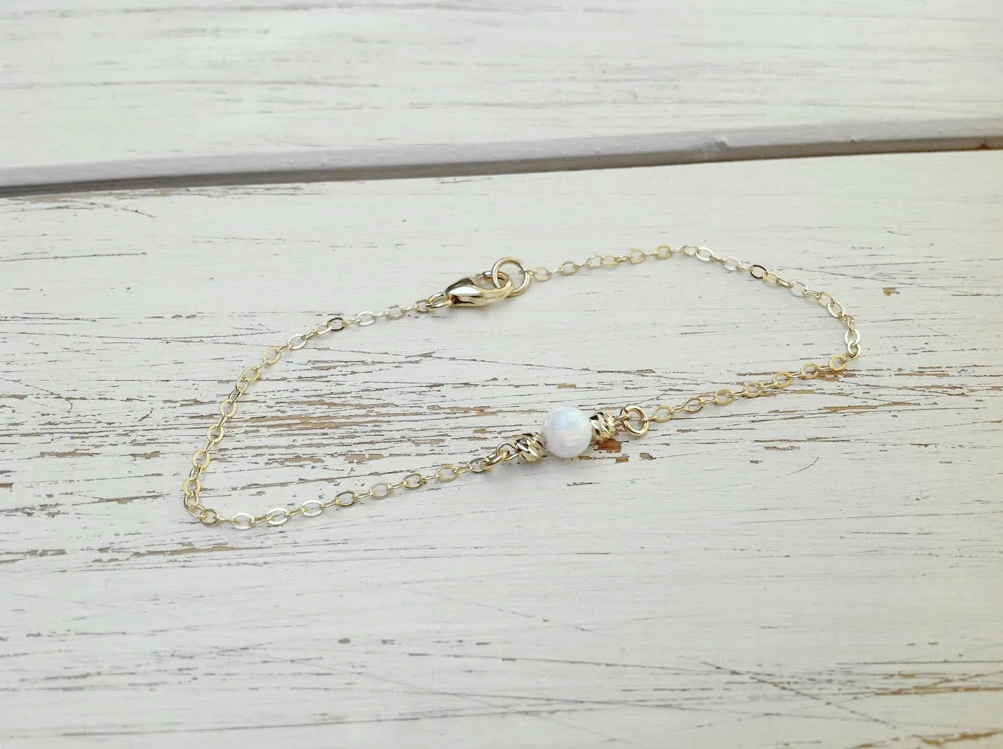 White opal bracelet